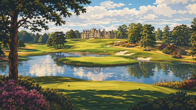 Bellmere Crown Golf Club course artwork